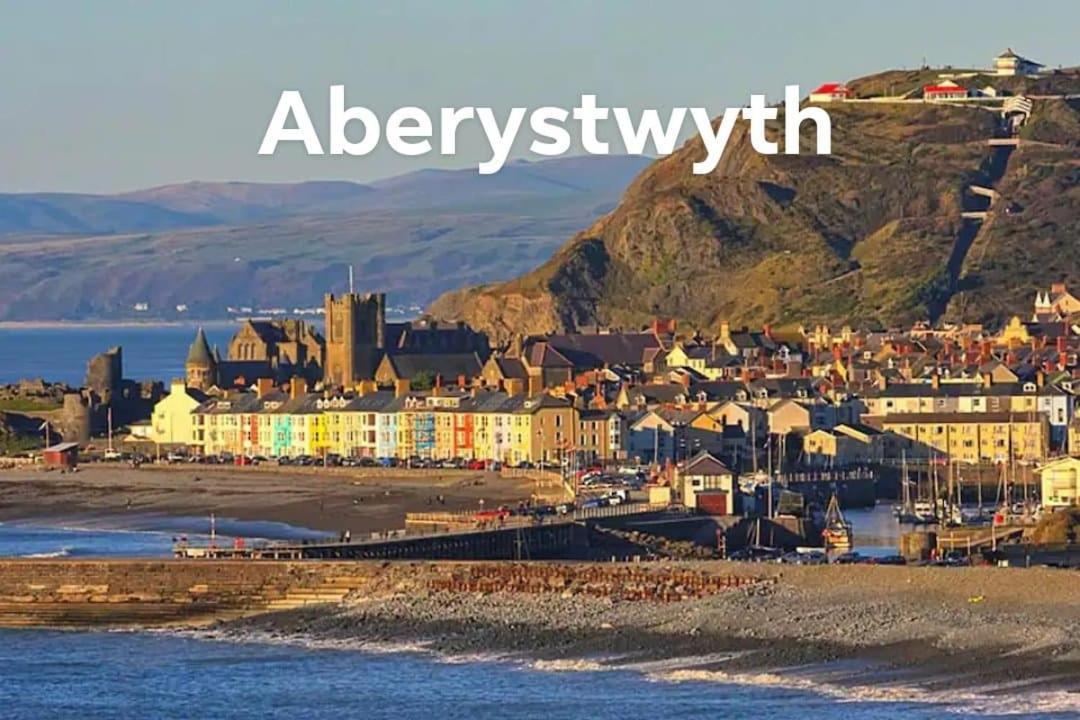 Bridge View Victorian Townhouse Central Aberystwyth Sleeps 6 Villa Luaran gambar